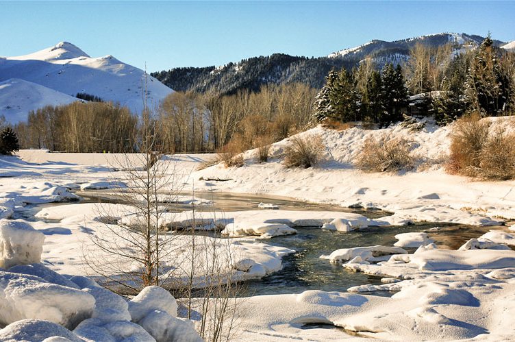 Sun Valley, Idaho in winter