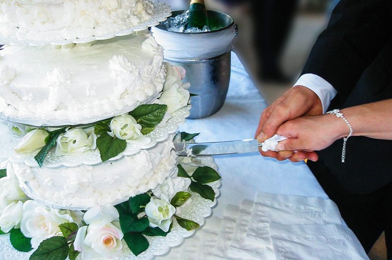Wedding cake from Edible Art