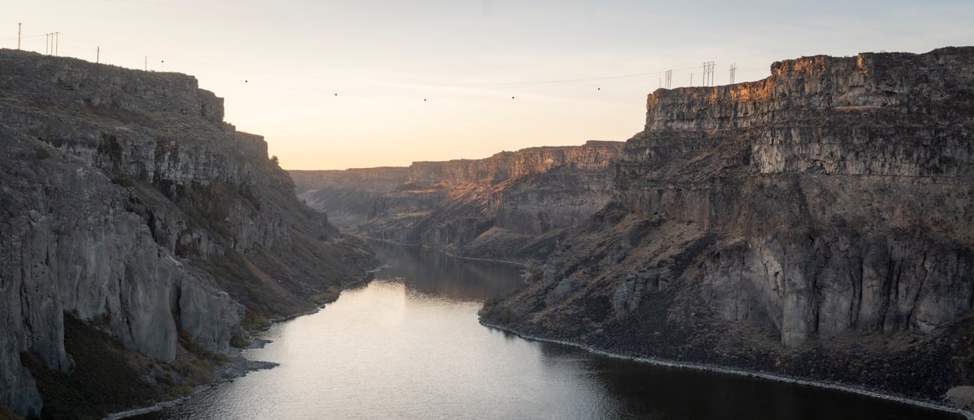Kuna, Idaho — Snake River Canyon at sunset