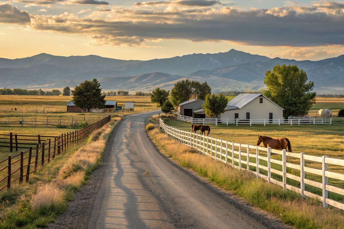 Southwest Meridian — rural-feeling roads and acreage